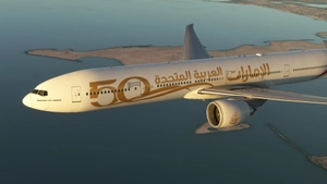 Emirates "Year of the Fiftieth" (A6-EGE) - PMDG B777-300ER thumbnail 6