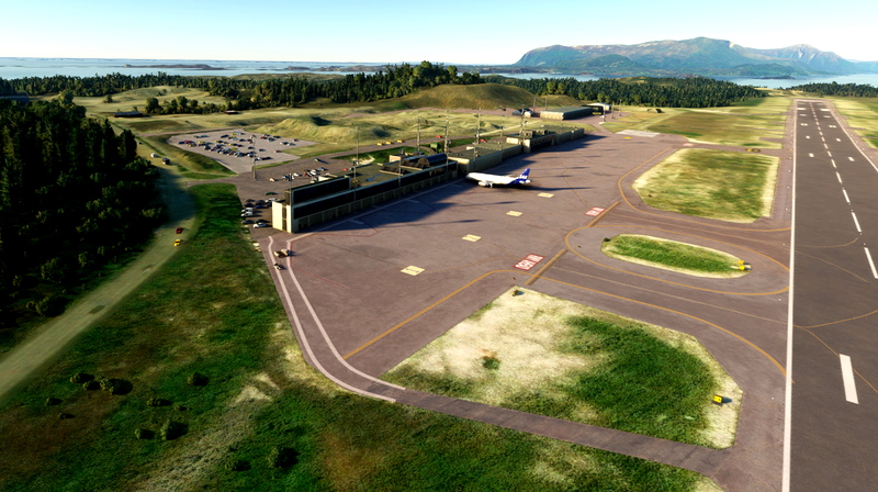 ENKB Kristiansund Kvernberget enhanced airport for Microsoft Flight