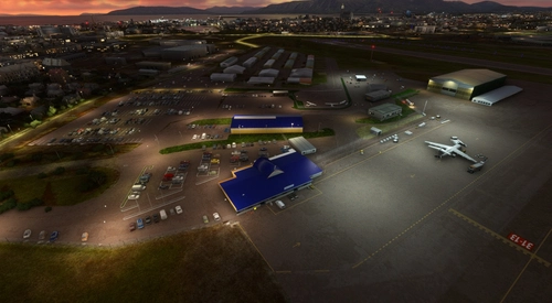 Enhancement pack for icesim's Reykjavík Airport (BIRK)