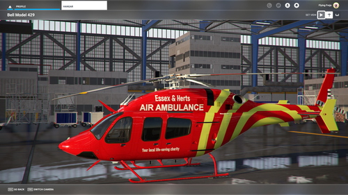 Essex & Herts Air Ambulance for the jXt Simulations Bell 429