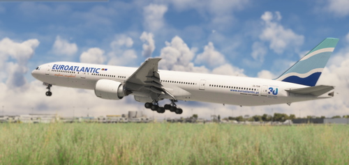 Euroatlantic PMDG 777-300ER Livery (CS-TSW) (w/ custom cabin)