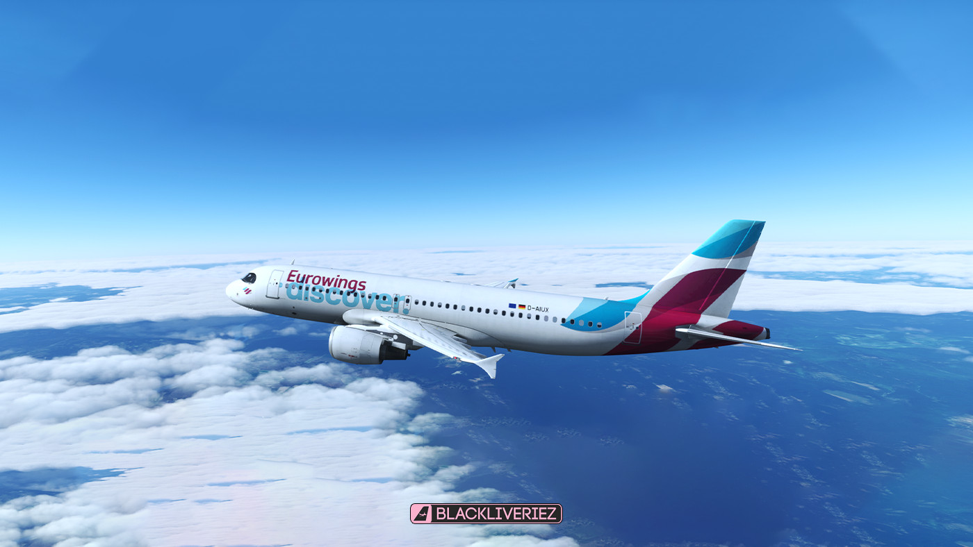 Eurowings Discover [8K] - FENIX A320 - D-AIUX by BLACKLIVERIEZ - Image 1