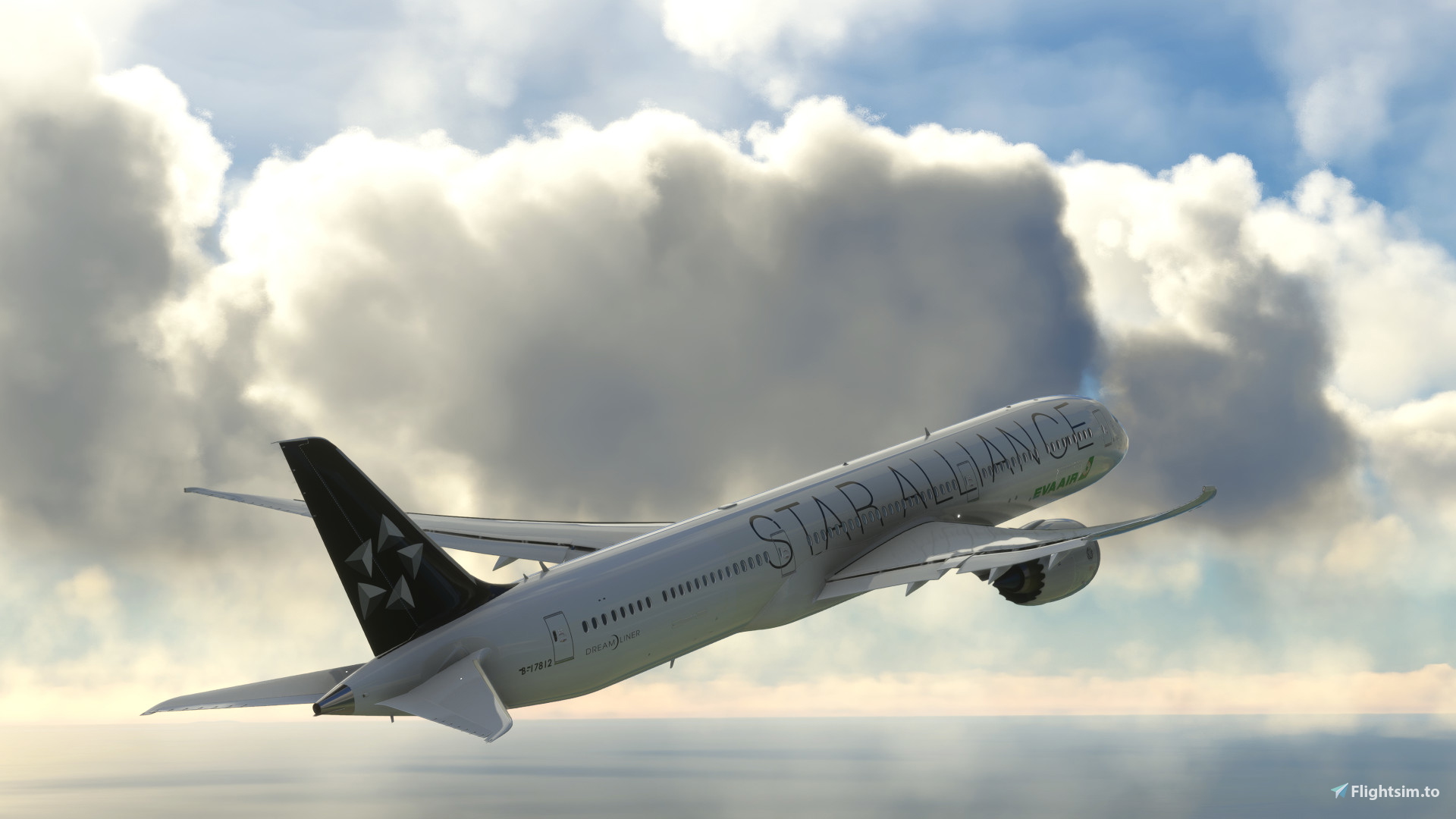 Eva Air 787-10 STAR ALLIANCE - Aircraft Liveries for MSFS