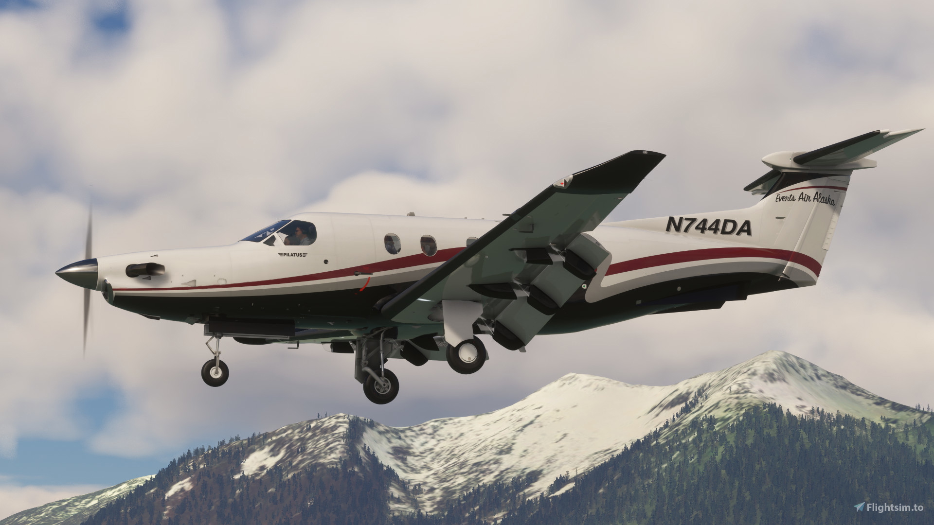 Everts Air Alaska (N744DA) - SWS PC12 for Microsoft Flight