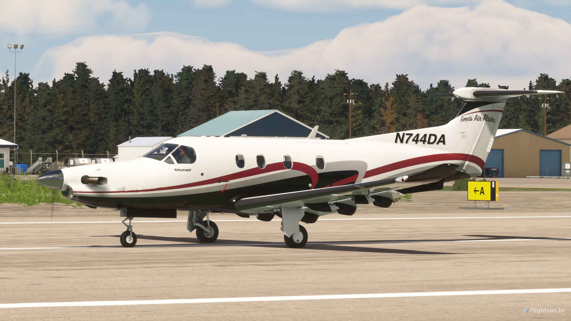 Everts Air Alaska (N744DA) - SWS PC12 for Microsoft Flight
