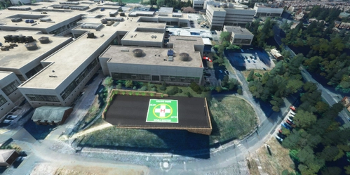 Exeter hospital helipad
