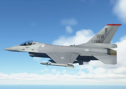 F-16 USAF 13th FS  - V2.5 / for Flightsim Squadron F16 - livery and Flight_model.cfg