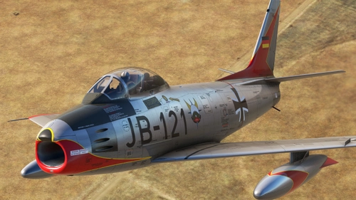 F-86 ( Canadair CL13 Mk.5 ) Luftwaffe  1./JG-72 ,  Leck ca. 1963