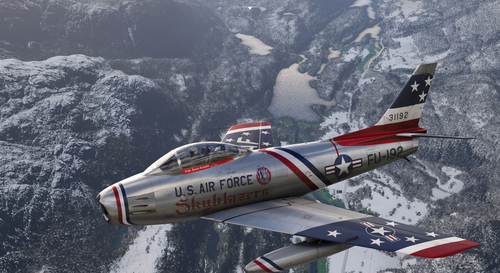 F-86F Sabre USAF Skyblazers