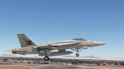 FA-18E   VFA-14  Top Hatters Line Bird - Dirty