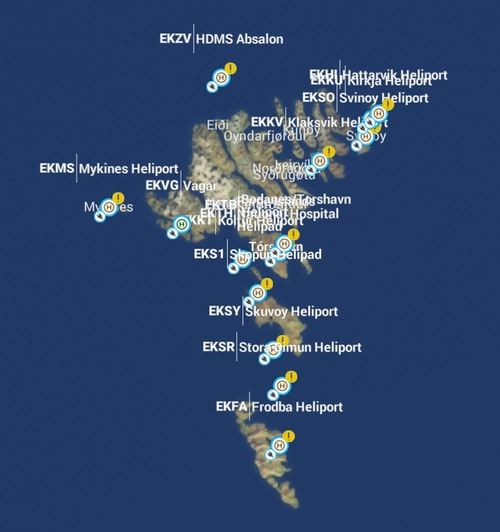 Faroe Islands Heliports