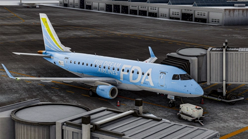 FDA Fuji Dream Airlines - JA02FJ Light Blue - FSS Embraer E170