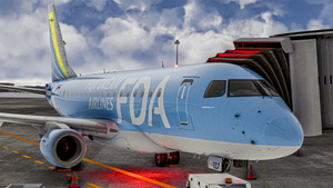 FDA Fuji Dream Airlines - JA02FJ  Light Blue - FSS Embraer E170 thumbnail 2