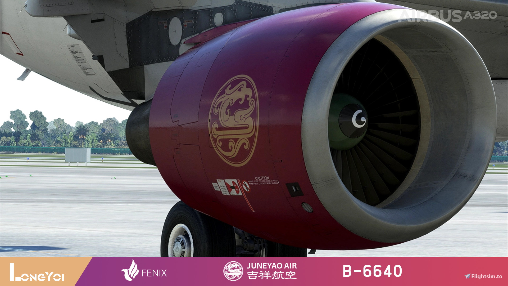 FENIX 320 Juneyao Air 吉祥航空B-6640 [V2] - Aircraft Liveries for