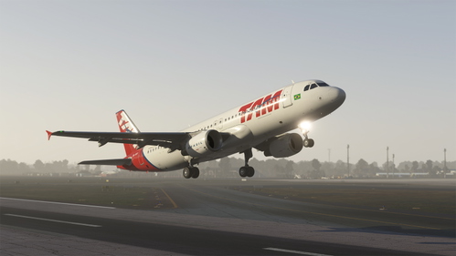 Fenix A320 | TAM Linhas Aereas (PR-MYV) with cabin interior | 8K