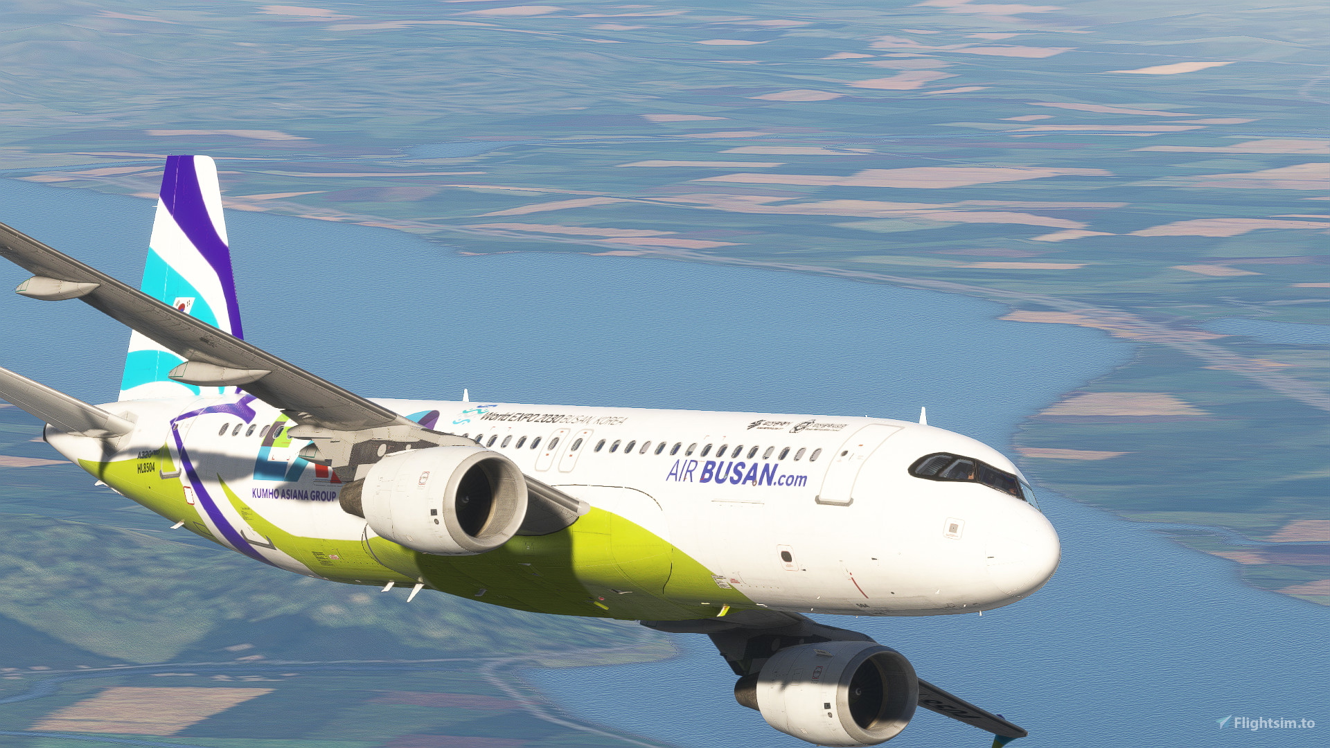 Fenix A320 Air Busan EXPO (HL8504) for Microsoft Flight Simulator