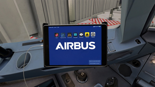 Fenix A320 familly  airbus blue background
