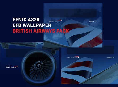 Fenix A320 | EFB Wallpaper - British Airways Pack