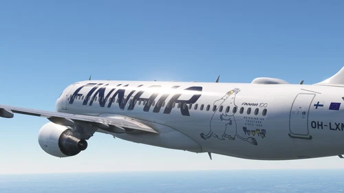 Fenix A320 FINNAIR&nbsp; A320-214.&nbsp; OH-LXK,-LXL,-LXM&MOOMIN100 [4K+8K] .+Cabin/+Announcements