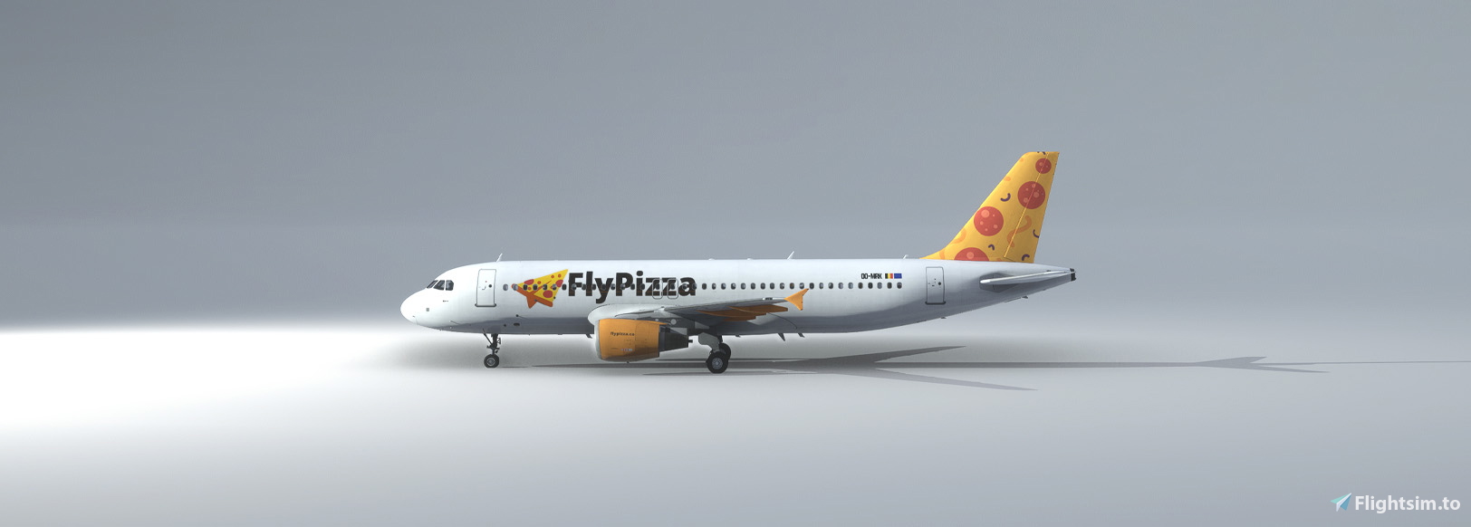 Fenix A320 FlyPizza (OO-MRK) - Aircraft Liveries for MSFS