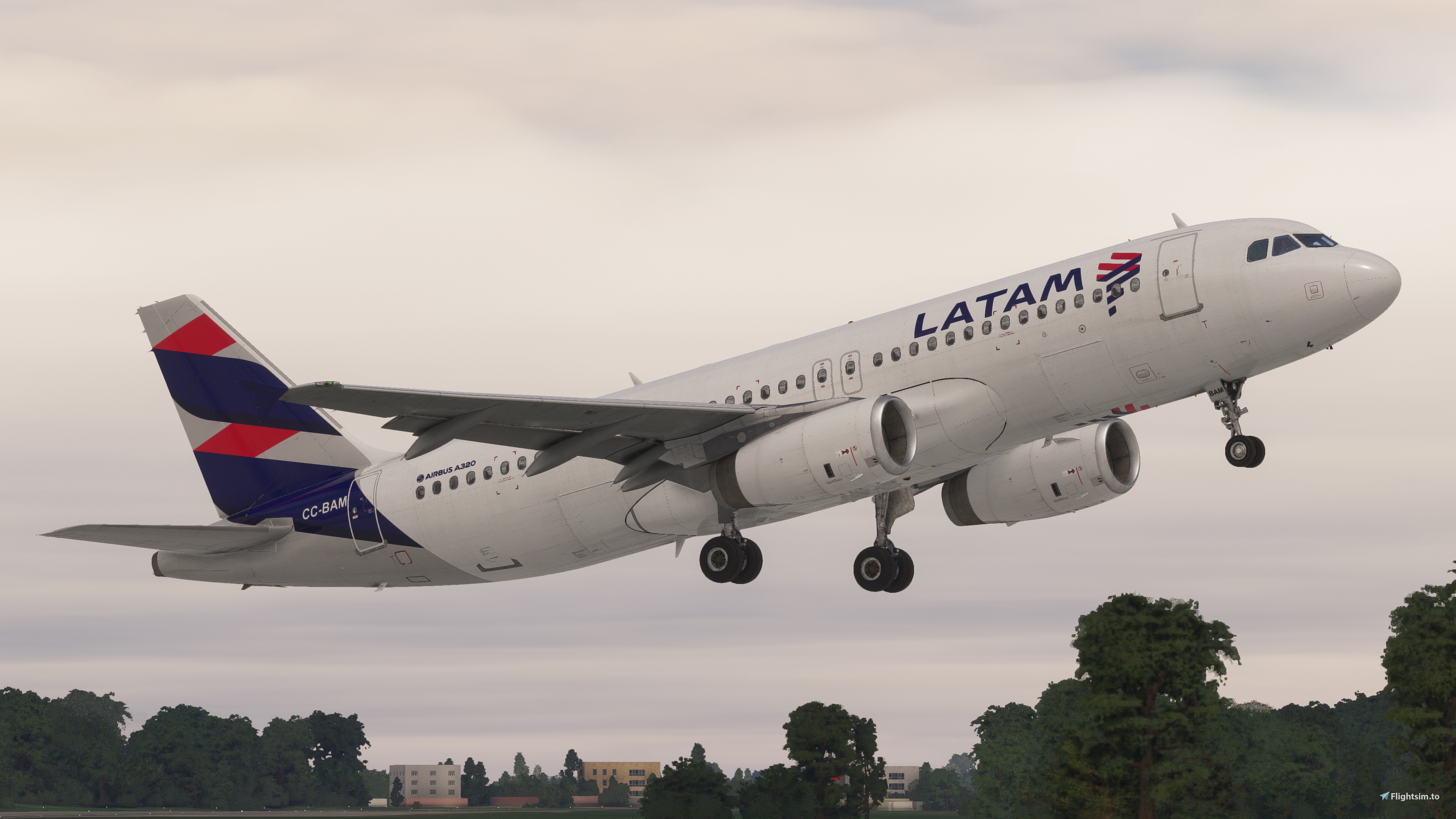 Fenix A320 LATAM Airlines CC-BAM | 8K & 4K - Image 1