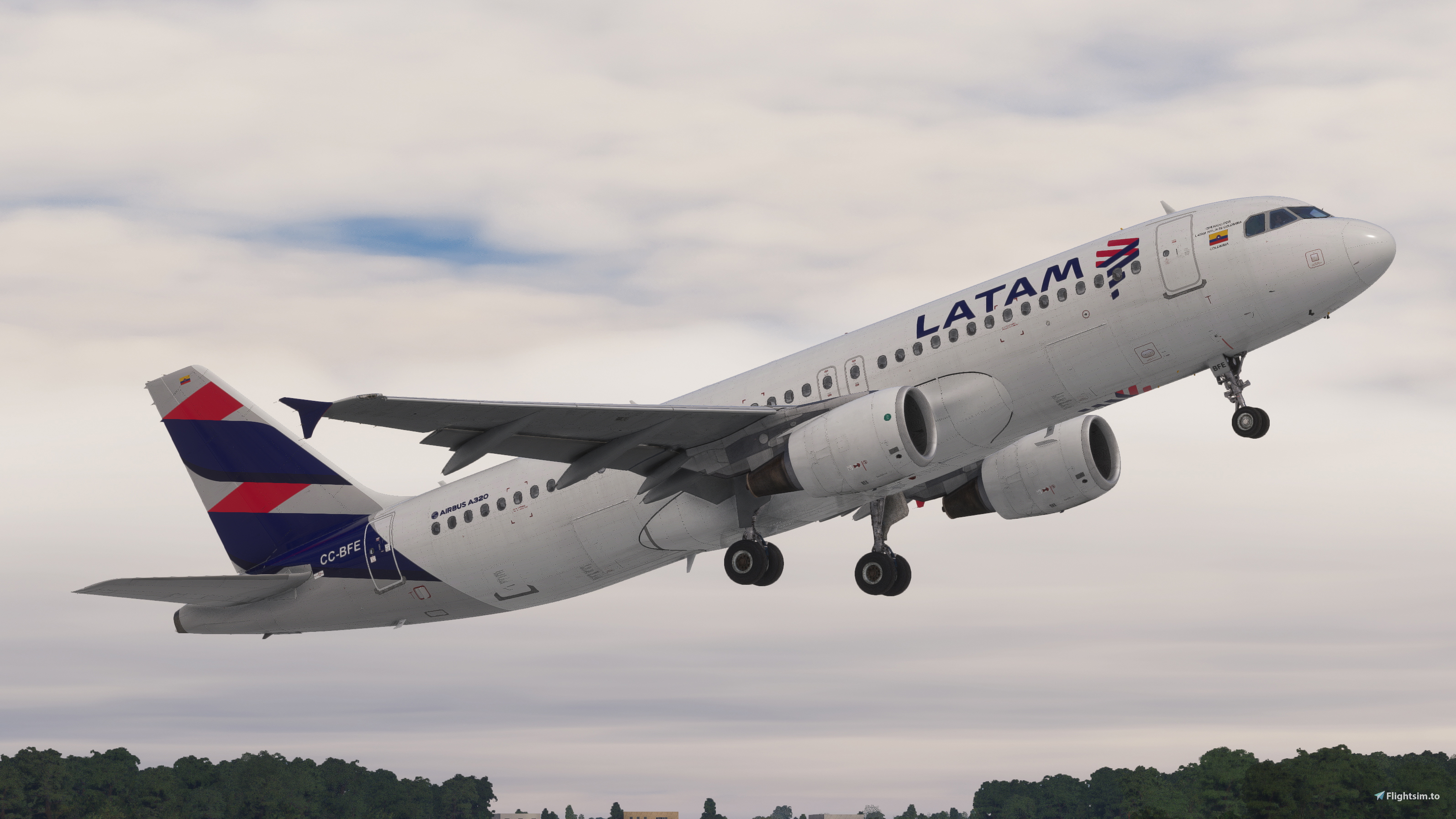 Fenix A320 LATAM Colombia CC-BFE (Block 2) - Image 1