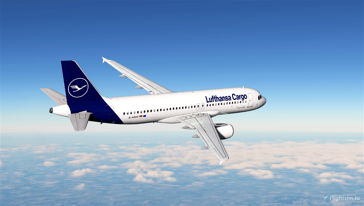 Fenix A320 Lufthansa Cargo (D-AEUC) Livery for Microsoft Flight ...