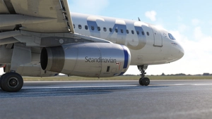 MSFS 2024 Fenix A320 WF Scandinavian Airlines (SAS) 2019 (OY-KAM) CFM with Cabin Interior thumbnail 4