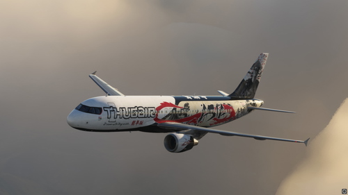 Fenix A320 thugAir ASIA "Year of the Dragon" [9V-DGN]