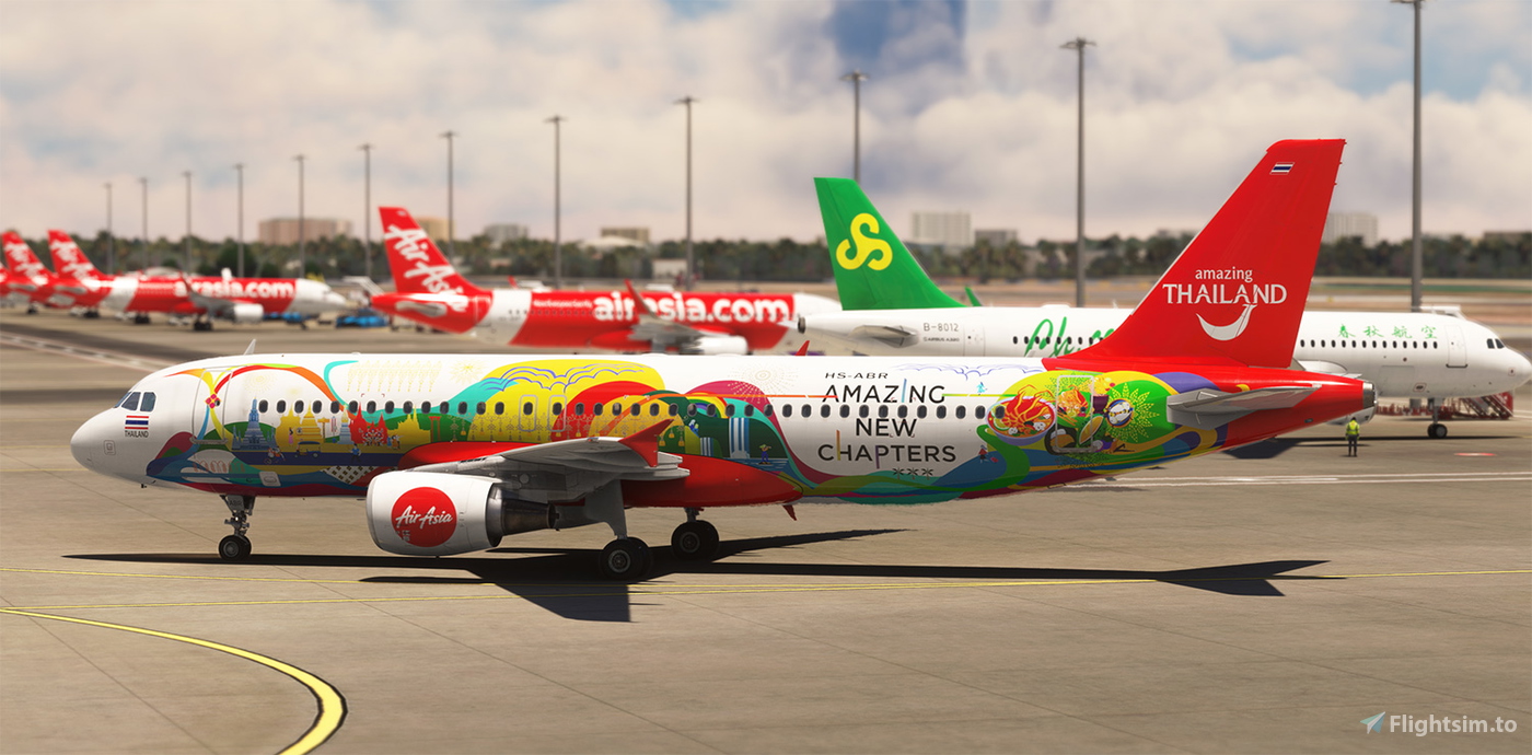 thaix5.com)thaix5. Avi$$$$$$ 1 FENIX A320 V2 - CFM | Thai AirAsia | HS-ABR for Microsoft Flight Simulator  | MSFS