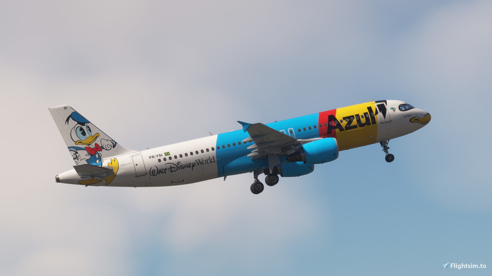Azul Pato Donald PR-YSI |Fenix A320 V2 CFM - Image 1