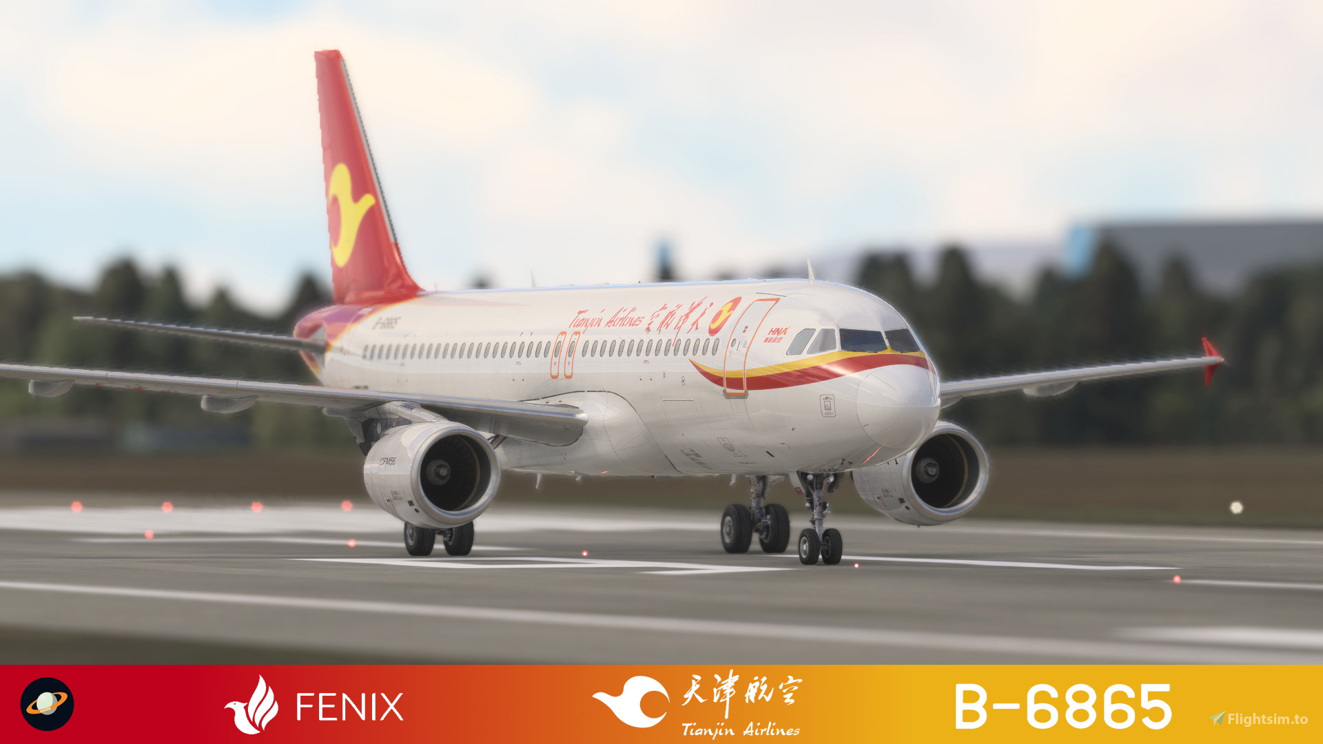 Fenix A320 [v2]- CFM Tianjin Airlines 天津航空B-6865 with cabin 8K