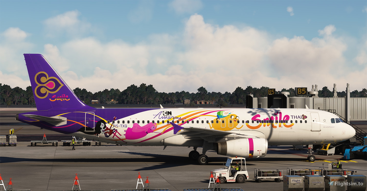 FENIX A320 V2 - IAE | Thai Smile | HS-TXQ - Aircraft Liveries for