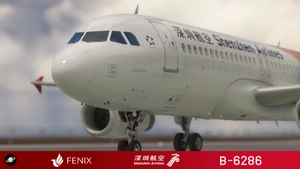 Fenix A320 [v2]- CFM Shenzhen Airlines 深圳航空 B-6286 with cabin 8K thumbnail 4