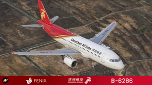 Fenix A320 [v2]- CFM Shenzhen Airlines 深圳航空 B-6286 with cabin 8K thumbnail 6