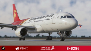 Fenix A320 [v2]- CFM Shenzhen Airlines 深圳航空 B-6286 with cabin 8K thumbnail 9