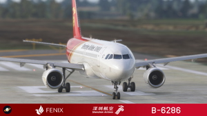 Fenix A320 [v2]- CFM Shenzhen Airlines 深圳航空 B-6286 with cabin 8K thumbnail 3