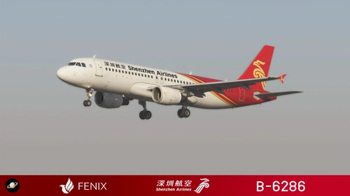 Fenix A320 [v2]- CFM Shenzhen Airlines 深圳航空 B-6286 with cabin 8K
