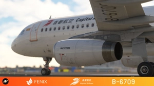 Fenix A320 [v2]- IAE Beijing Capital Airlines 首都航空 B-6709 with cabin 8K thumbnail 7