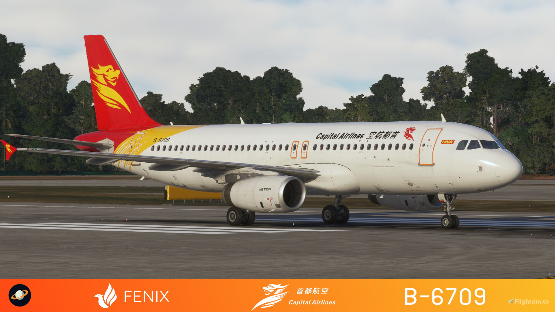 Fenix A320 [v2]- IAE Beijing Capital Airlines 首都航空B-6709 with