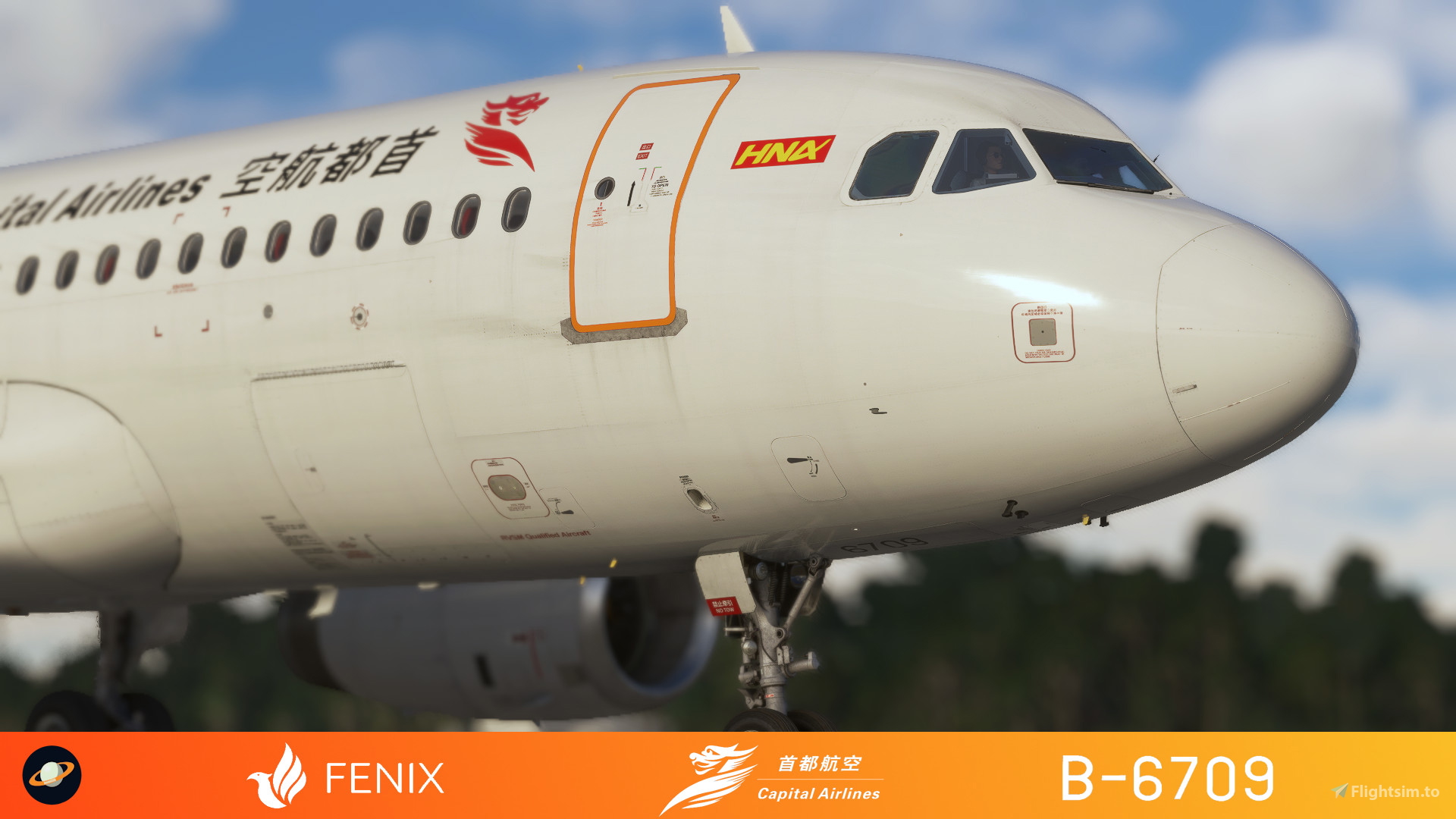 Fenix A320 [v2]- IAE Beijing Capital Airlines 首都航空B-6709 with