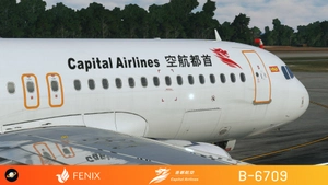 Fenix A320 [v2]- IAE Beijing Capital Airlines 首都航空 B-6709 with cabin 8K thumbnail 9