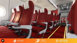 Fenix A320 [v2]- IAE Beijing Capital Airlines 首都航空 B-6709 with cabin 8K thumbnail 10