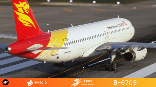 Fenix A320 [v2]- IAE Beijing Capital Airlines 首都航空 B-6709 with cabin 8K