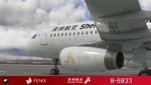 Fenix A320 [v2]- IAE Shenzhen Airlines 深圳航空 B-6833 with cabin 8K thumbnail 3
