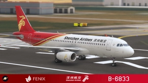 Fenix A320 [v2]- IAE Shenzhen Airlines 深圳航空 B-6833 with cabin 8K thumbnail 4