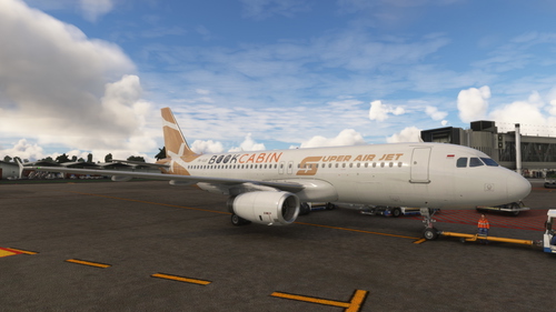 Fenix A320 V2 Super Air Jet PK-SJO "Book Cabin Livery" IAE 4K
