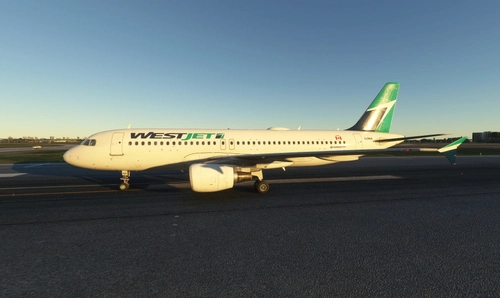 Fenix A320 V2 WestJet Fictional Livery C-CWJA with Cabin