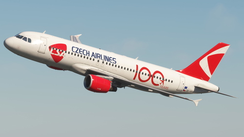 Fenix Airbus A320 Czech Airlines 100 Years Sticker | Custom Cabin | 4K