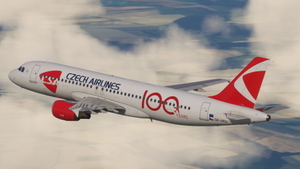 Fenix Airbus A320 Czech Airlines 100 Years Sticker | Custom Cabin | 4K thumbnail 4